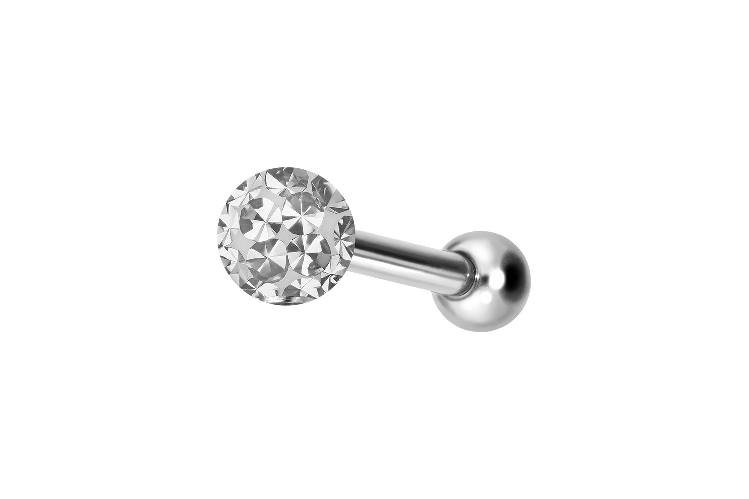 Titan Ohrpiercing mit Innengewinde EPOXY-KUGEL